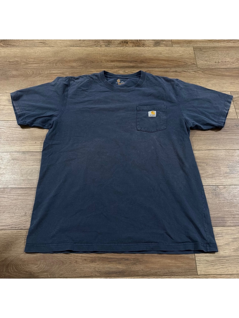 Carhartt K87 NVY Men L Tall Original Fit Pocket T-Shirt